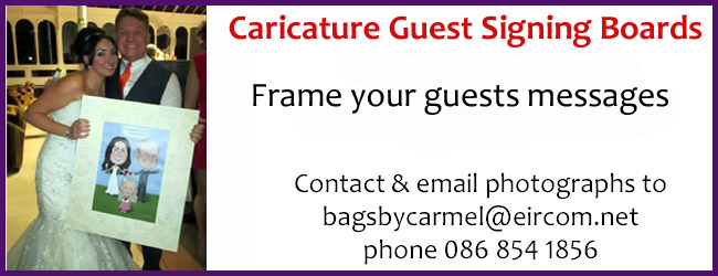Caricature Guest signing Boards - Frame your guests messages