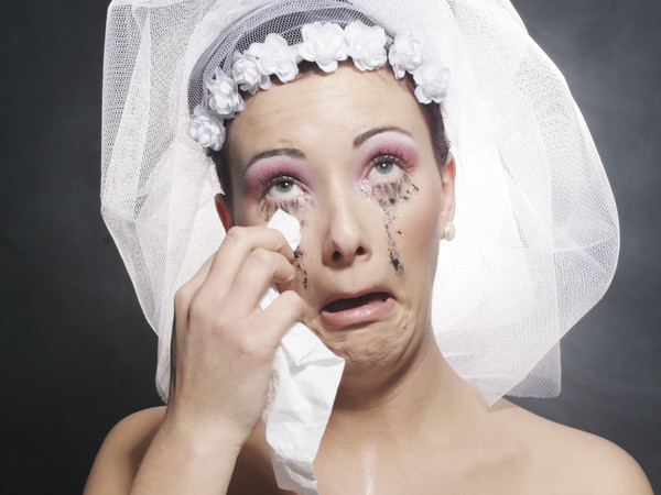Crying bride