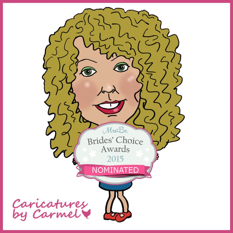Caricatures by Carmel Mrs2Be Brides Choice Award Nomination