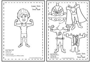 Lewis Paper Doll created by Caricatures by Carmel