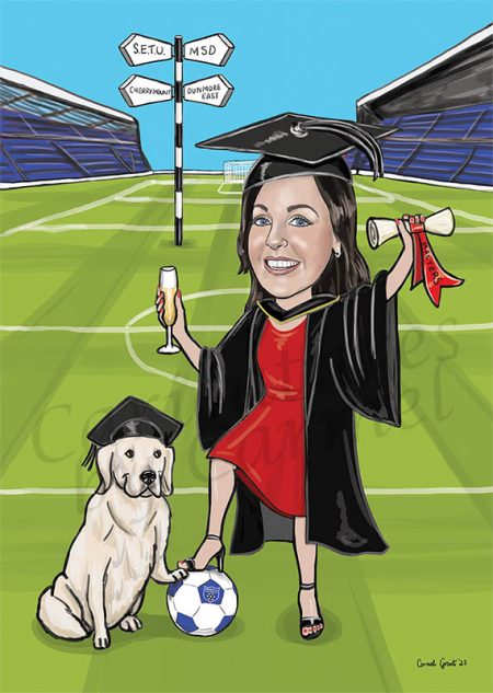 graduation caricature gift