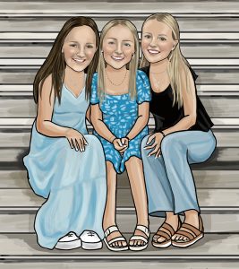 Portrait of three sisters